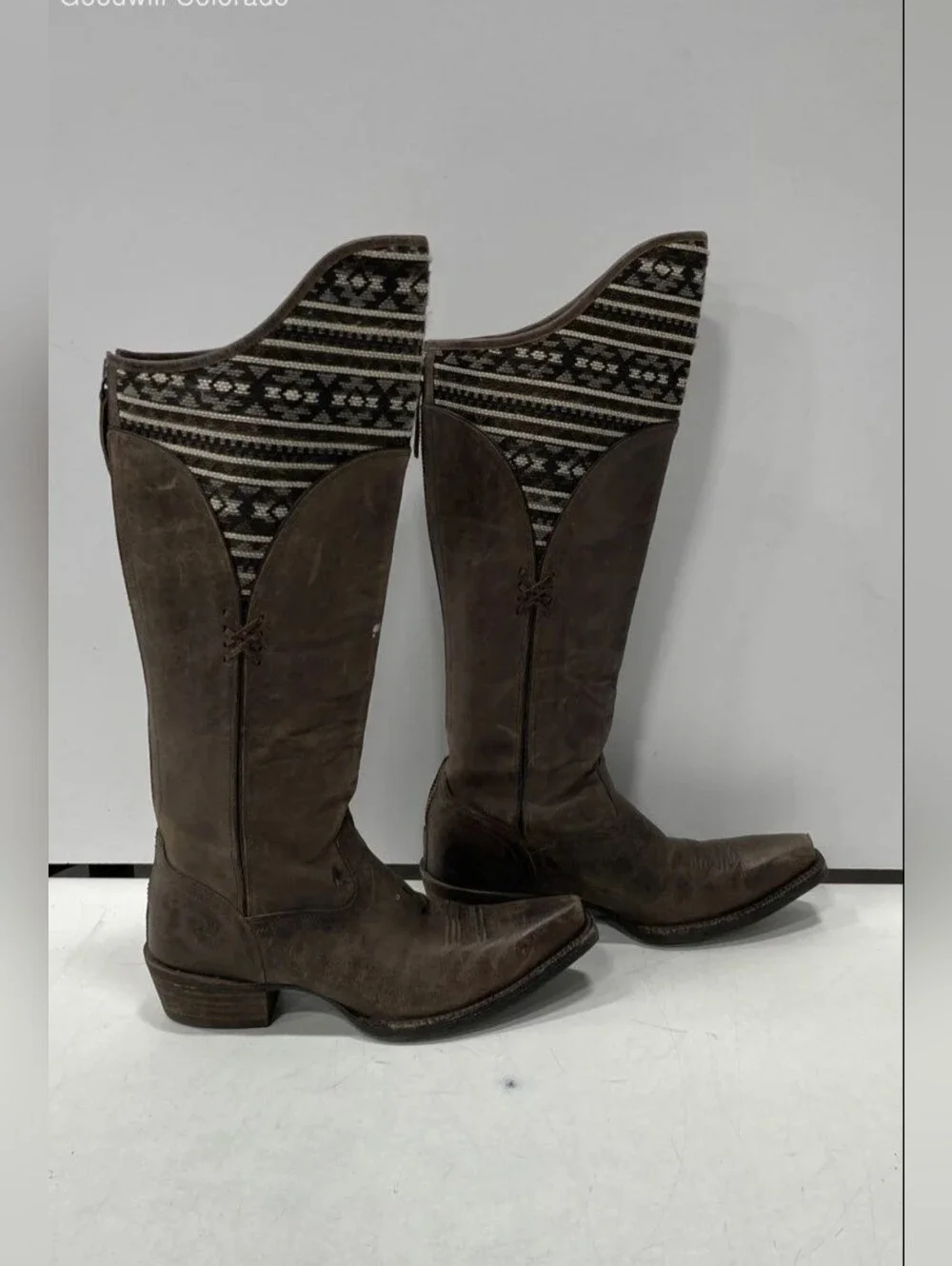 Womens Ariat Pendelton Caldera Aztec Knee High Boots, Size 7.5